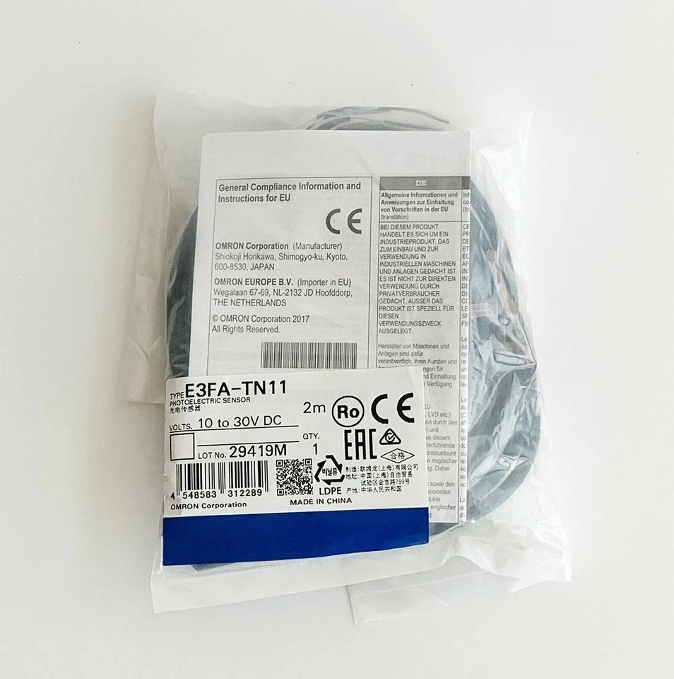 E3FA-TN11 PARA interruptor de sensor fotoelétrico OMRON E3FATN11