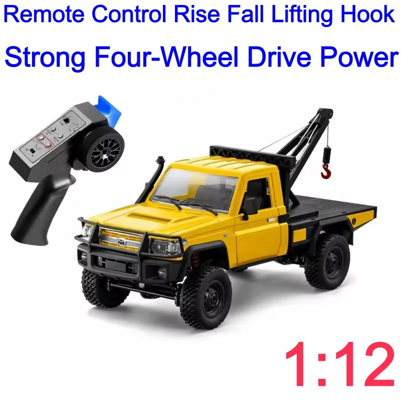 1:12 2.4G RC Crawler Hoist 4WD Remote Control Car Truck Off-road Pickup Vehicle RC Climbing Cars Model Toy For Kids Adults Gift