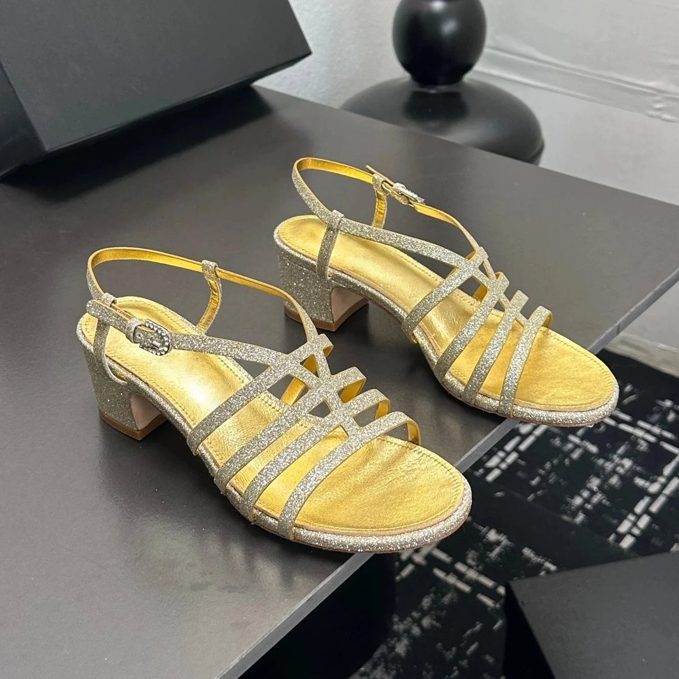 

2025 New Arrival Summer Genuine Leather Open-Toe Thick Sole Woman Gladiator Sandals Magic Tape Beach Shoes Handmade Botas Mujer