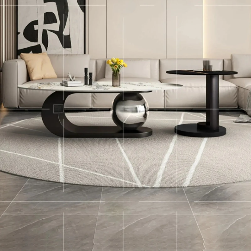 

Luxury Bedroom Coffee Computer Gaming Desk Nordic Minimalist Modern Tables Metal Aesthetic Moveis Para Sala Loft Decor Interior