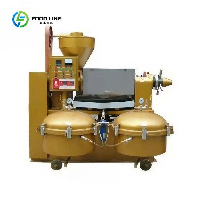 Large Capacity Oil Press With Filter For Mustard Soybean Almond Peanut Palm Kernel Oil