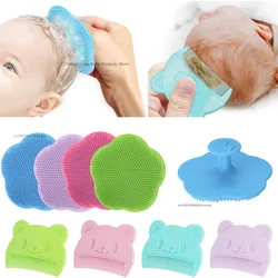 Accesorios para el cuidado del bebé, peine de cabeza Fetal, suave, para baño infantil, suministros de limpieza del cabello para recién nacidos, masajeador de cabeza