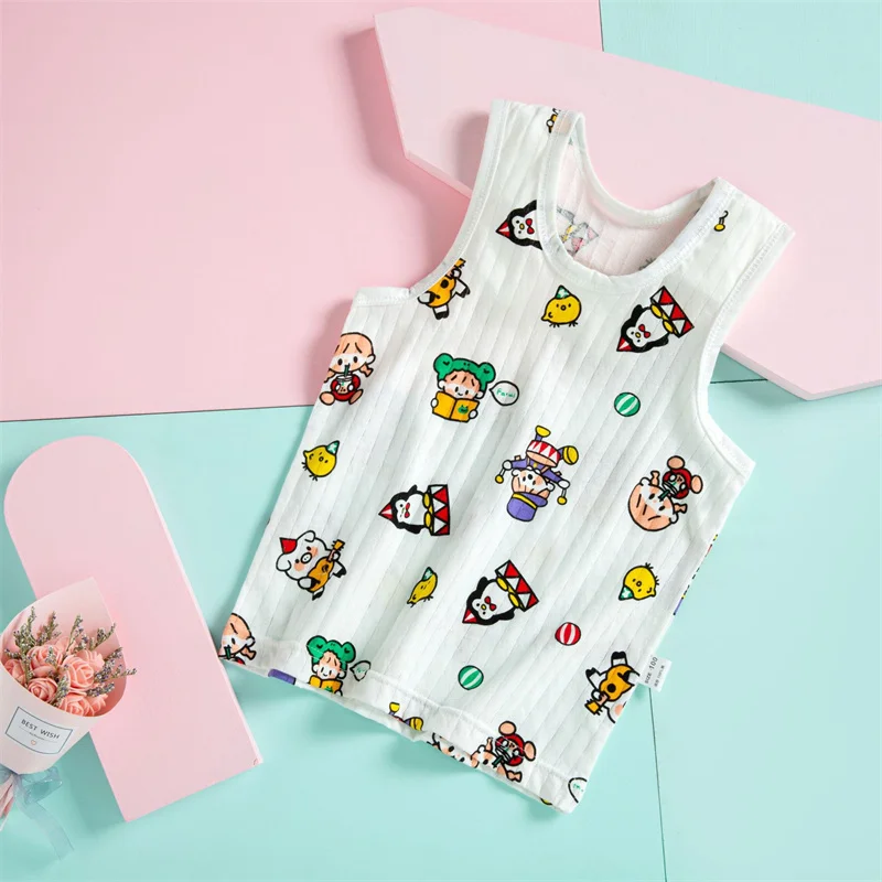 Summer Singlet Breathable Kids Tops For Girl High Quality Soft Tank Tops Casual Children T-shirt Tops футболка для девочки