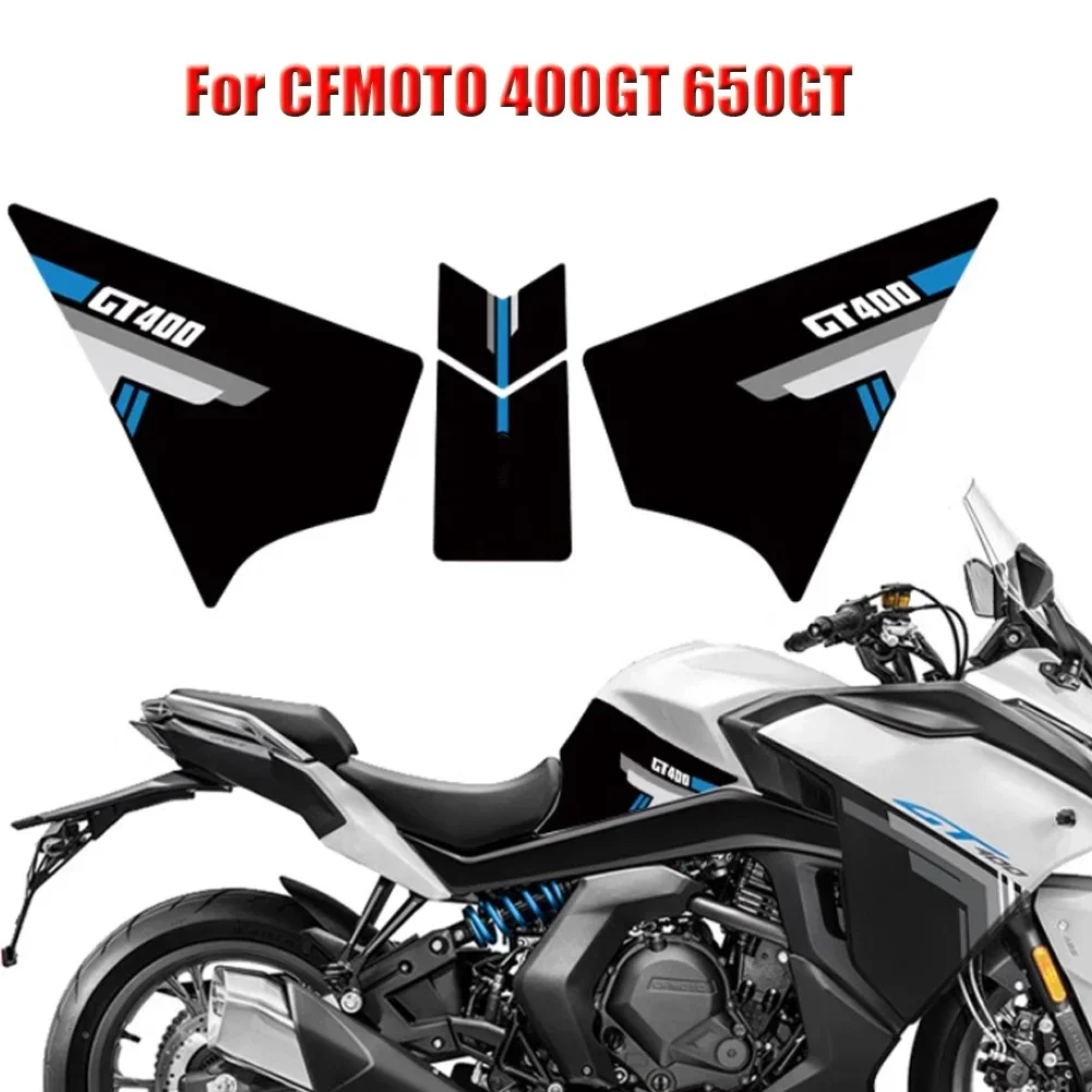 Motorcycle Sticker Gas Fuel Tank Side Decal Protector Traction Pad Cover For CFMOTO 400GT 650GT gt400 gt650 GT 400 650