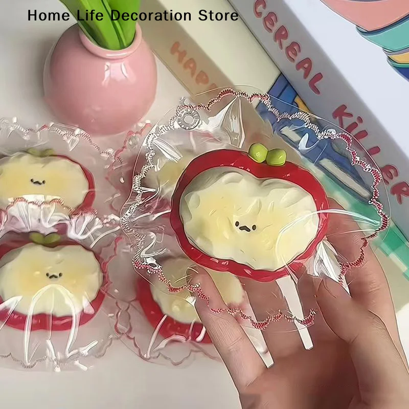 【H】1 Stück roter Erdbeer-Eierkuchen Erdbeer-Creme-Riegel, weiches Stressabbau-Spielzeug, sensorisches Spielzeug für Kinder und Erwachsene, Angstlinderung und Entspannung