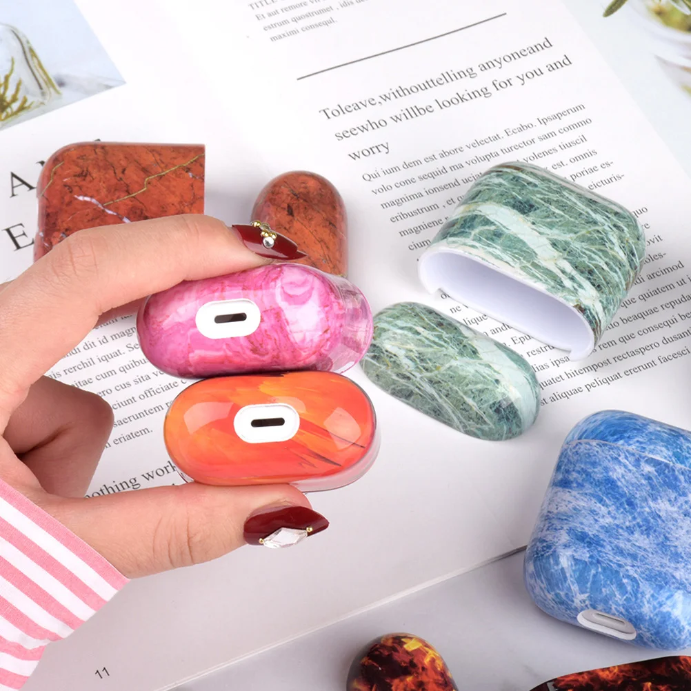 

Marble Headphone Protective Case Earphone Protector Cover Compatible for Airpods
