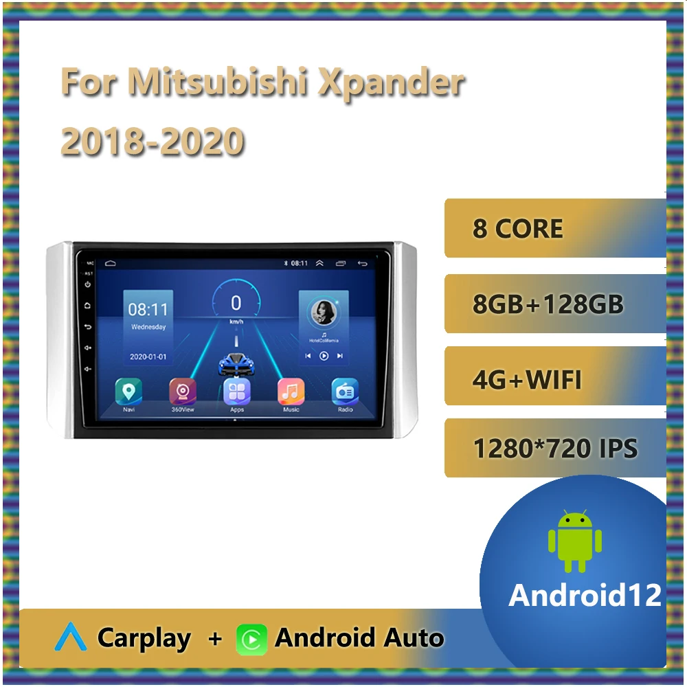 

2 Din Car Radio Wireless Carplay For Mitsubishi Xpander 2018 2019 2020 Android 11 Multimedia Video Player Autoradio Bluetooth BT