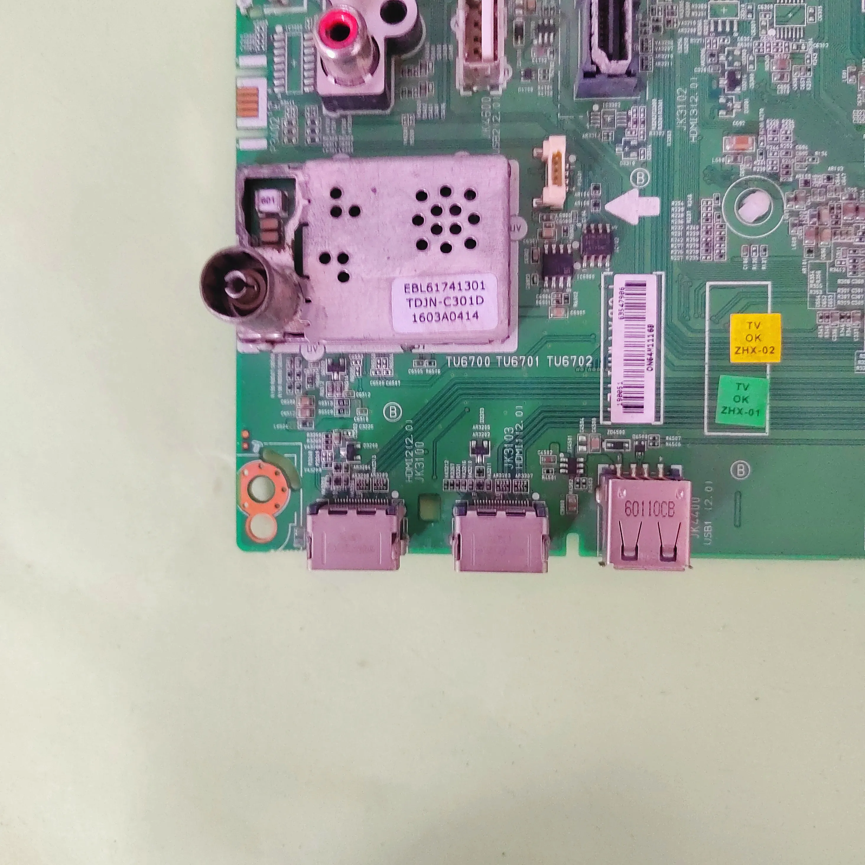 EAX66752803 (1.5) EAX66752804 (1.5) Motherboard for 49UH6500-UB 49UH6500 43UH6500-UB 43UH6500 TV Main Board EBU63594603