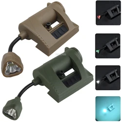 Tactical Helmet Light 4 Modes Green Red IR Laser Helmet Lamp Flashlight Outdoor Night Lighting Hunting Airsoft Helmets Lamp