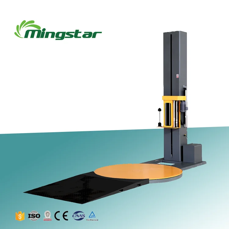 

Good Quality Semiautomatic Pallet Stretch Wrapping Machine With Weighing