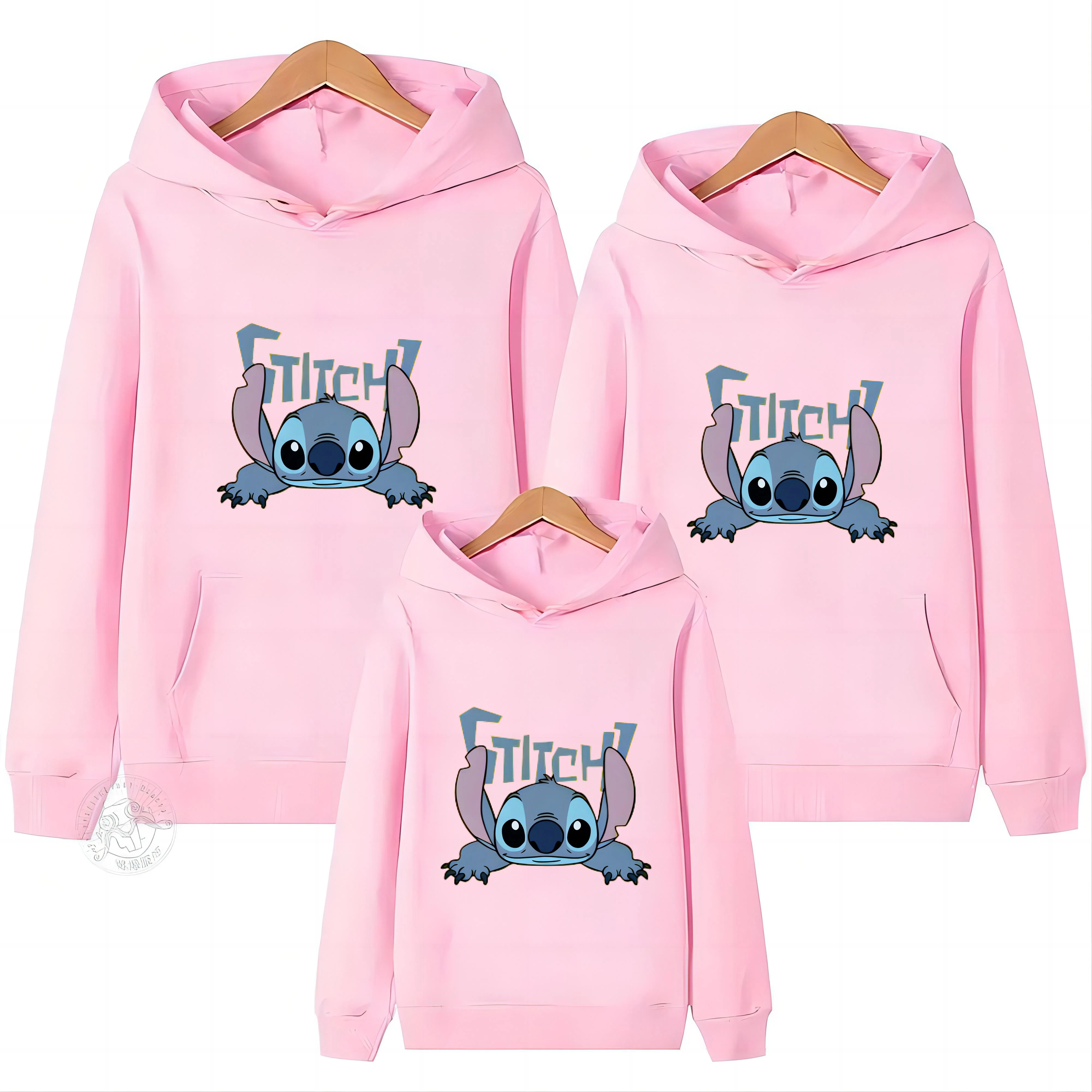 Family Match Sweatshirt Men Women Child Stitch  Print Couples Hoodies Parent-child Clothing Hooded Warm Shirt Parent-child Hoody