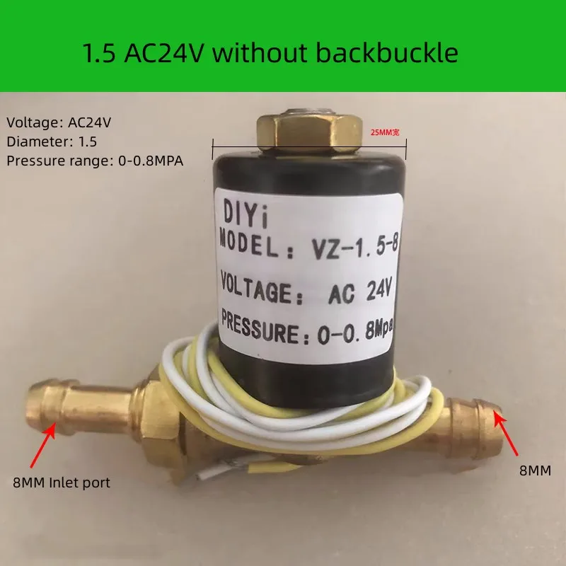 Électrovanne 8bar Argon Arc Welding Machine 2 Position 2 Way Solenoid Valve Air Valve VZ1.5 VZCT2.2 Argon Arc Welder Accessories AC220V Gaz et carburant — détail 2
