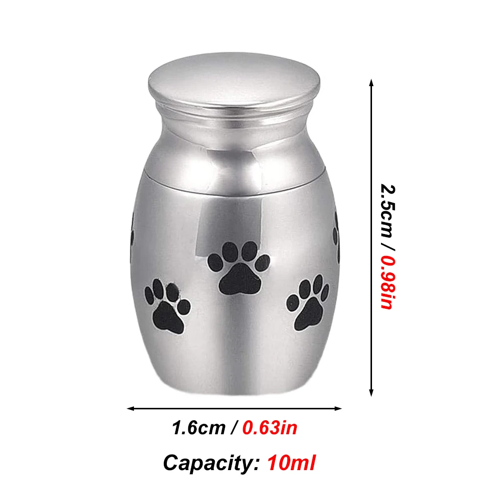 1 pc Cremation Memorial Urn Memorable Memorial Pets Gift Burial Cremation Urn Storage Pet Urns for Dog cat Ashes Retain Memories