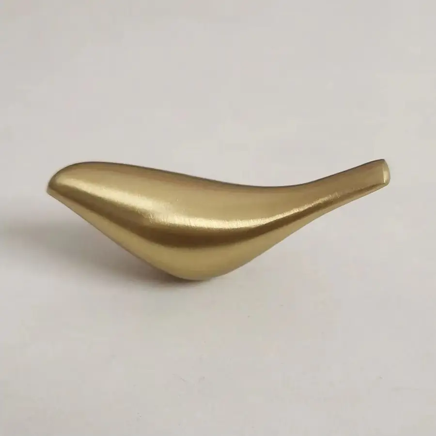8PCS Solid Brass Small Bird Design Furniture Pulls Handles Drawer Knobs Cupboard Wardrobe Closet Dresser Cabinet Door Pulls Knob