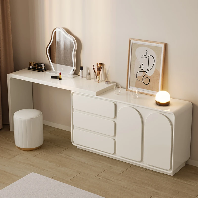 Women Bedroom Dressers Korean Drawer Led Light Classic Dressers Minimalist Transportable Penteadeira Camarim Room Furnitures