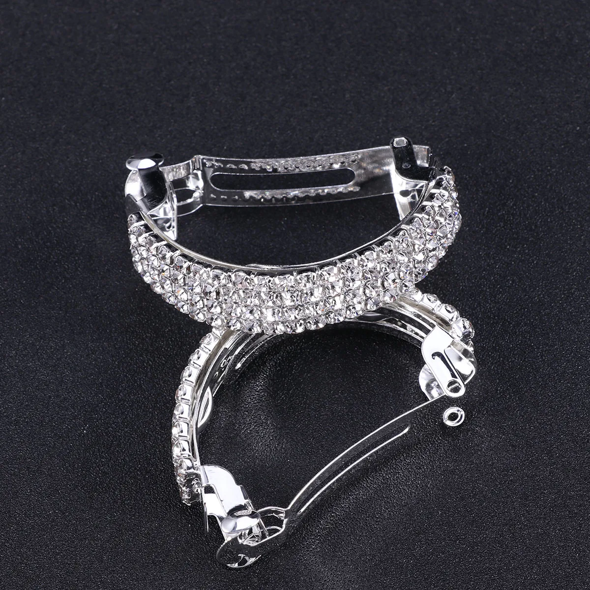 

2 шт., заколки для волос с кристаллами, короткие весенние заколки из сплава для женщин и девочек, элегантная заколка для волос для свадебной вечеринки, повседневные модные волосы