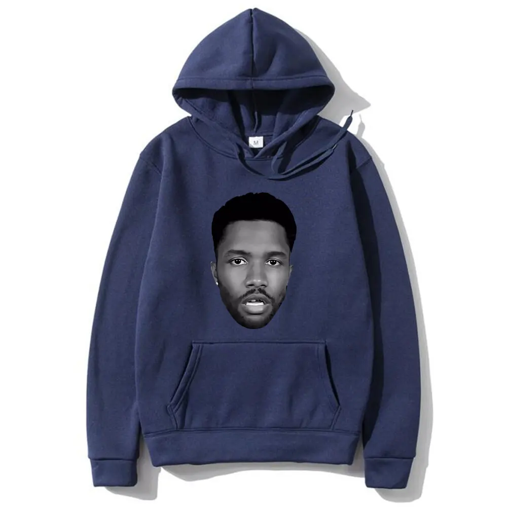 Rapper Frank Hip Hop Vintage Head Graphic Hoodie Men Women Ocean Fashion Hooded Sweatshirt Male Blond Oversized Fleece Hoodies