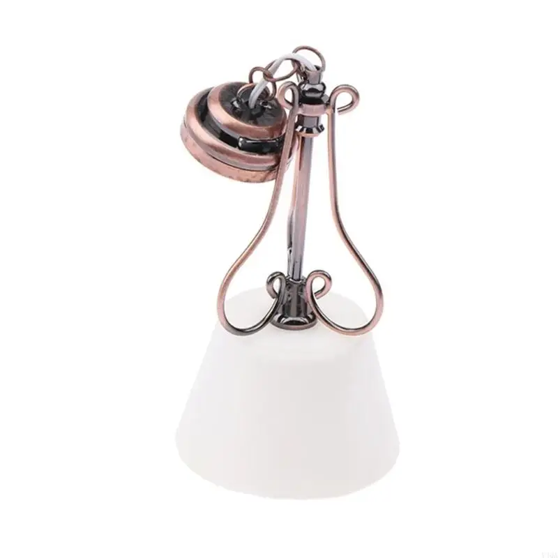 

Y4QA 1:12 Dollhouses Ceiling Lamp Chandelier Figure Lighting Toy for Pretend Playset