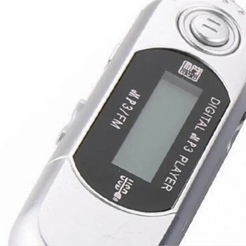 AT59 مشغل MP3 صغير USB 2.0 محرك فلاش صغير متعدد اللغات LCD مشغل موسيقى مع مقبس صوت 3.5 مم إيقاف تلقائي متين (