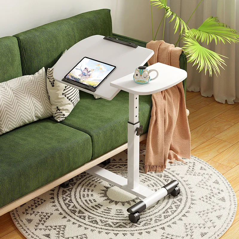 

Bedside Table Simple Household Sofa Side Desk Bedroom Movable Lift Lazy Computer Desk Office Small Table
