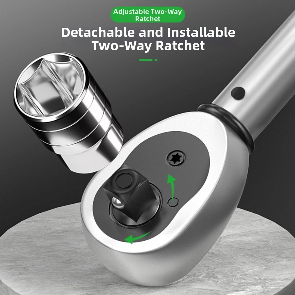 

Adjustable Torque Wrench High Precision Quick Release High Precision Wrench 72 Teeth Non Slip Grip Automotive Repair Tool