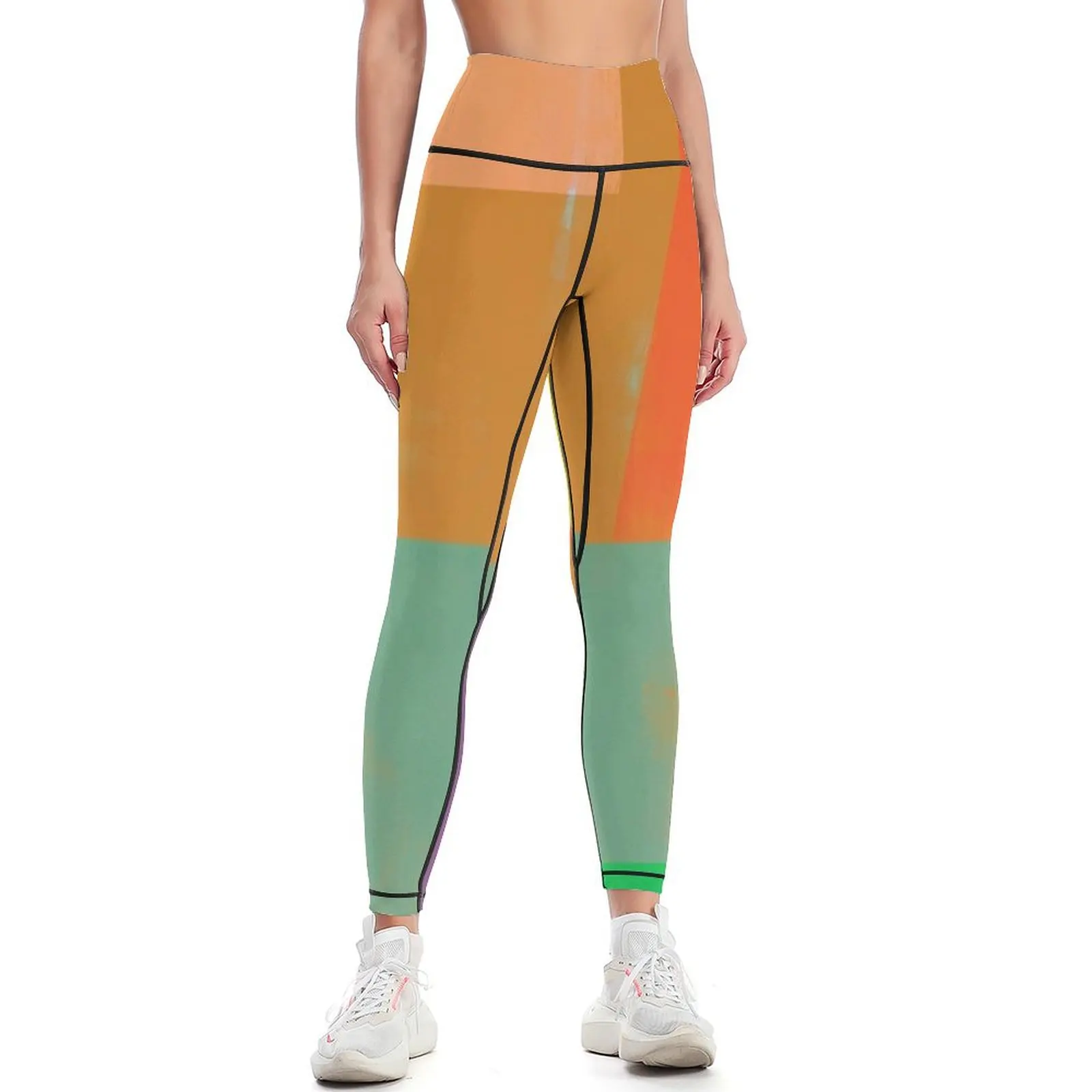 Abstract Geometry No. 13 Leggings legging gym gym's clothing Womens Leggings