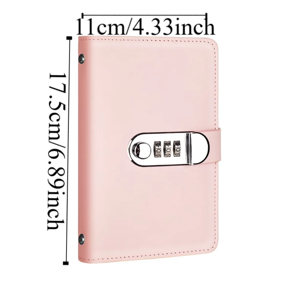 50Sheets Saving Money Binder Portable PU Leather Budget Binder with Lock Wallet Storage Cash Envelopes Planner Organizer