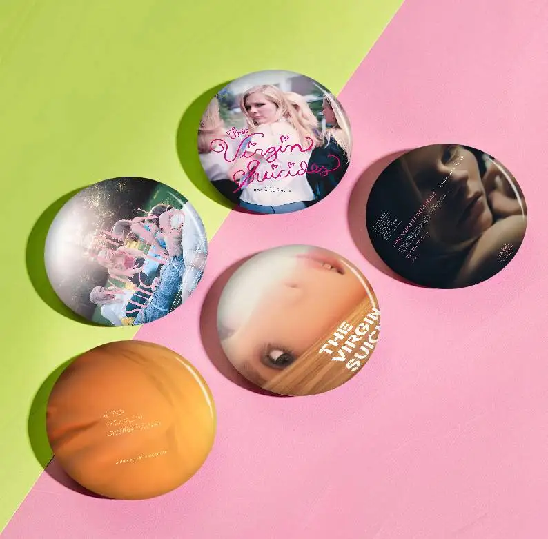 

The Virgin Suicides Film Cartoon Brooches Anime Badge Round Handmade Brooch Lapel Pins Jewelry For Backpack Clothes Gifts
