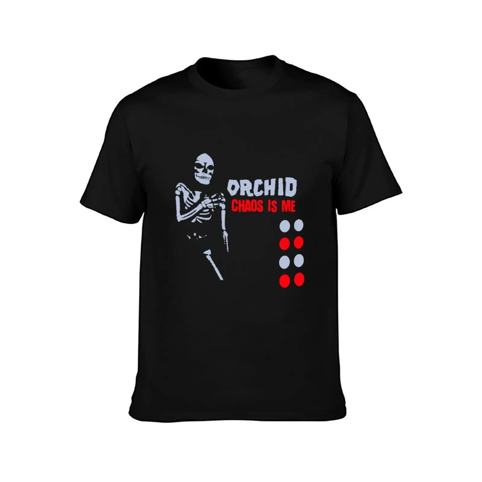 Orchid Chaos is Me Expanded T-Shirt Summer Casual Cotton Tee Oversized Streetwear Tops Vintage Graphic Print 100% Cotton