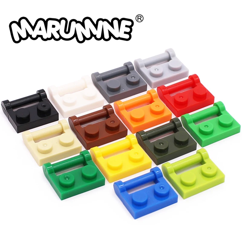 

Marumine Plate Modified 1x2 with Bar Handle Closed Ends Building Bricks Blocks Bulk MOC Part Accessories 48336 Compatible