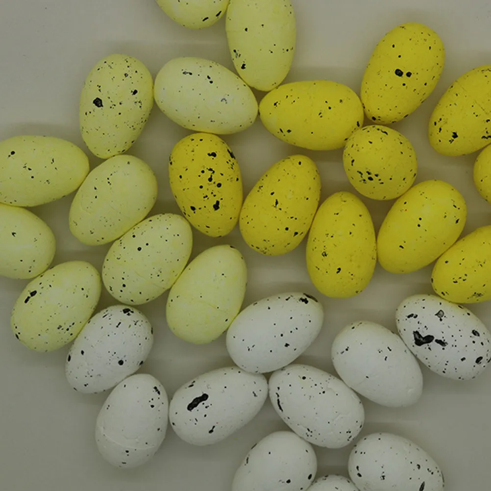 100Pcs Realistic Fake Pigeon Eggs Safe Non-Toxic Eco Friendly Smooth Surface Lifelike Design for Hatch Control Egg Production