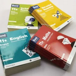 42 Books Bond 11 English Mathematical Reasoning Verbal Non-Reasoning Rating Papers Books for 5-13 Years Old Brain Educe Educe