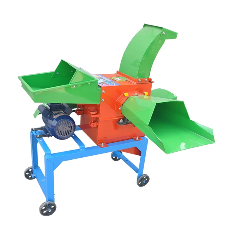 Small Livestock Farm Multi-functional Silage Feed Cutting Grinder Chopper Straw Chaff  Corn Grinding Cutter And Hammer Mill