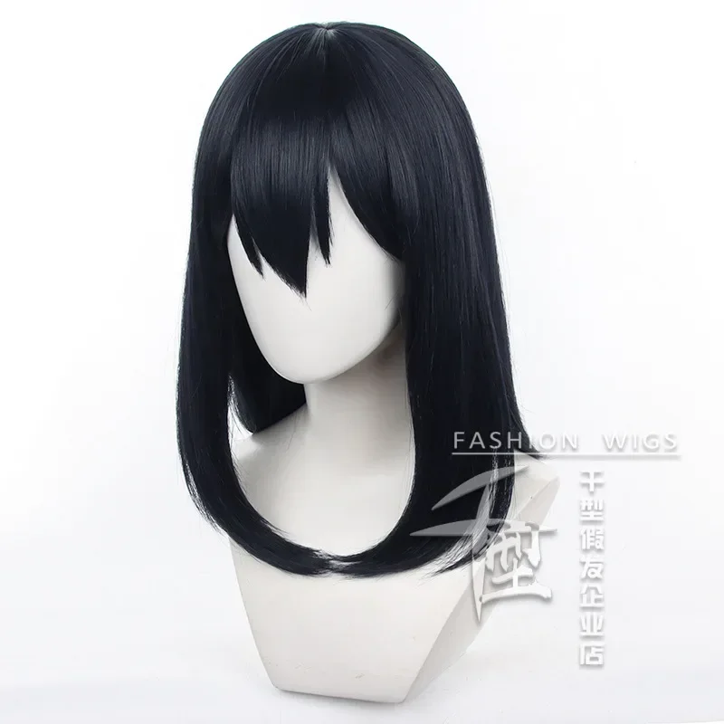 Shimizu kiyoko Cosplay Anime Haikyuu Volleyball Club Karasuno Cosplay Wigs Long Black Heat Resistant Cosplay Prop Wigs for Women