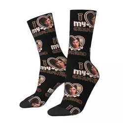 I Love My Girlfriend Ellie Williams Socks Men Women The Last Of Us Socks Spring Summer Autumn Winter Middle Tube Stockings Gifts