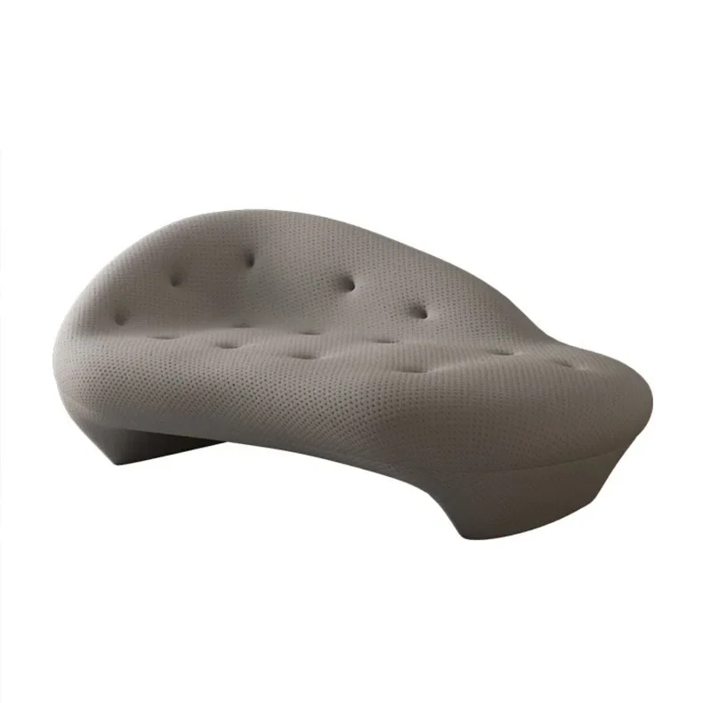 

The chaise longue is light and luxurious, simple Italian minimalism, wabi-sabi designer, lazy, fabric sofa