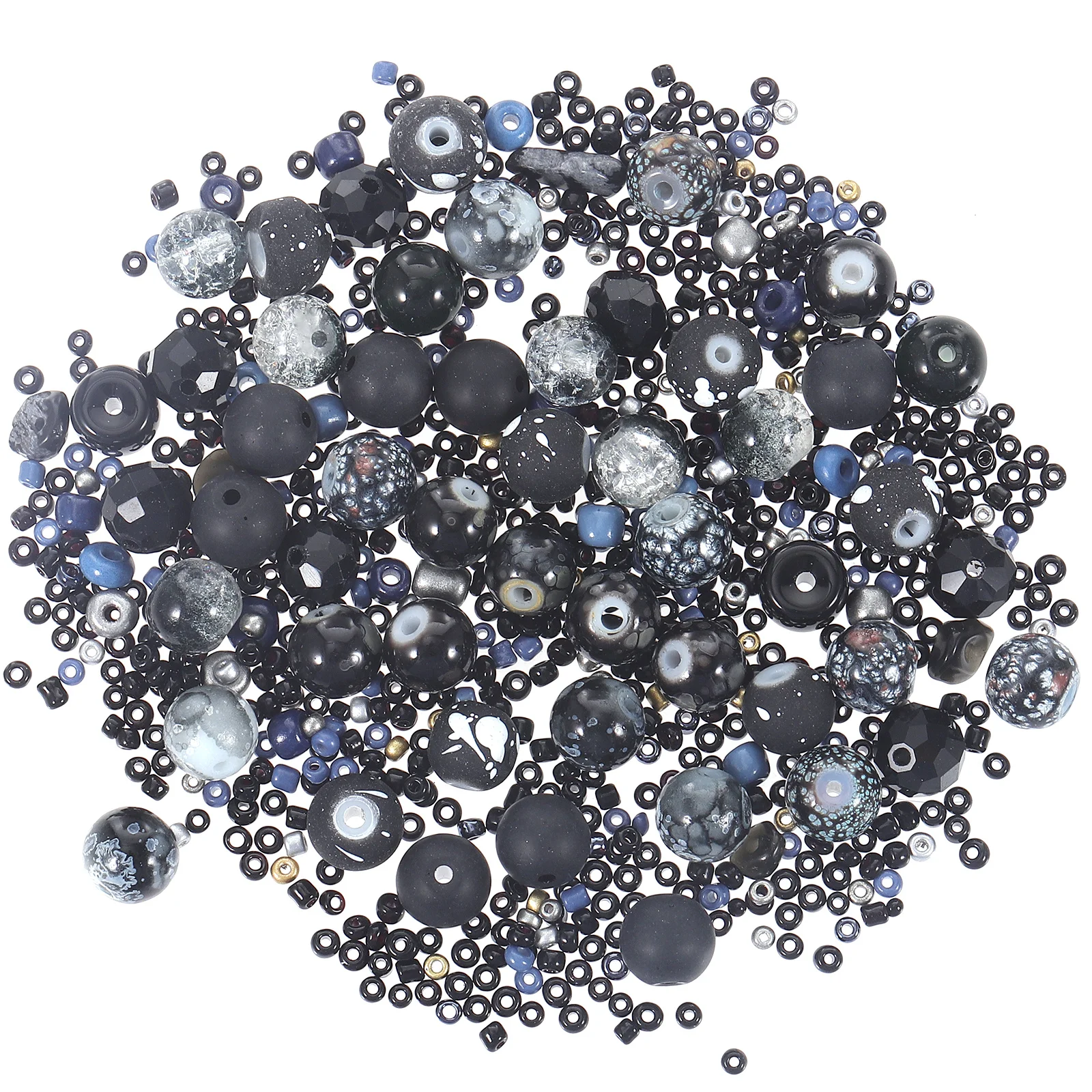 Round Beads Jewelry Making Accessories DIY Loose Beads for Necklace Bracelet Earrings Craft Supplies for DIY Projects