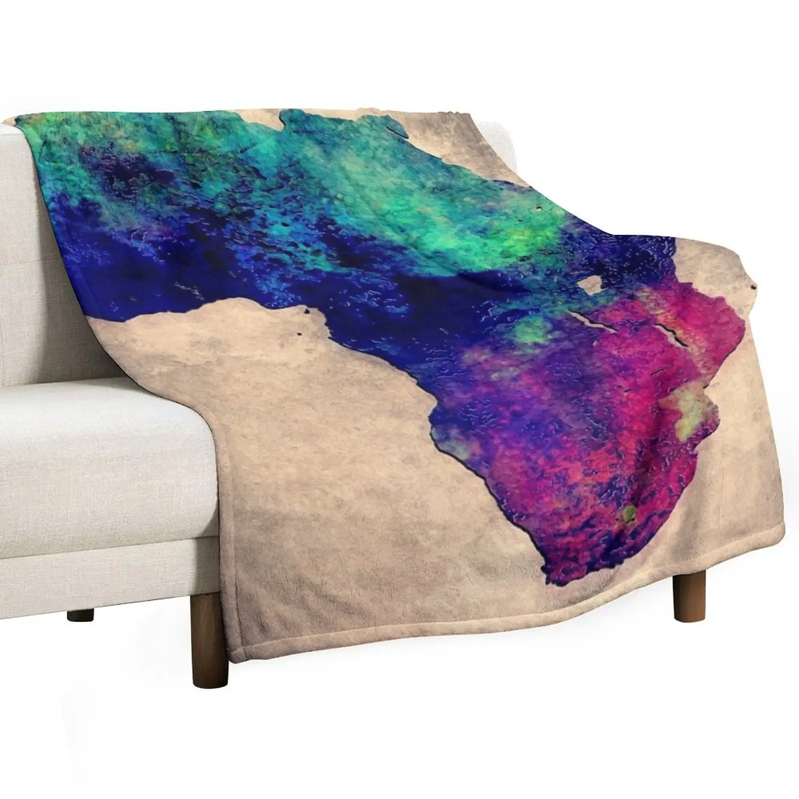 

Africa map Throw Blanket manga Blankets Sofas Of Decoration valentine gift ideas sofa bed Blankets