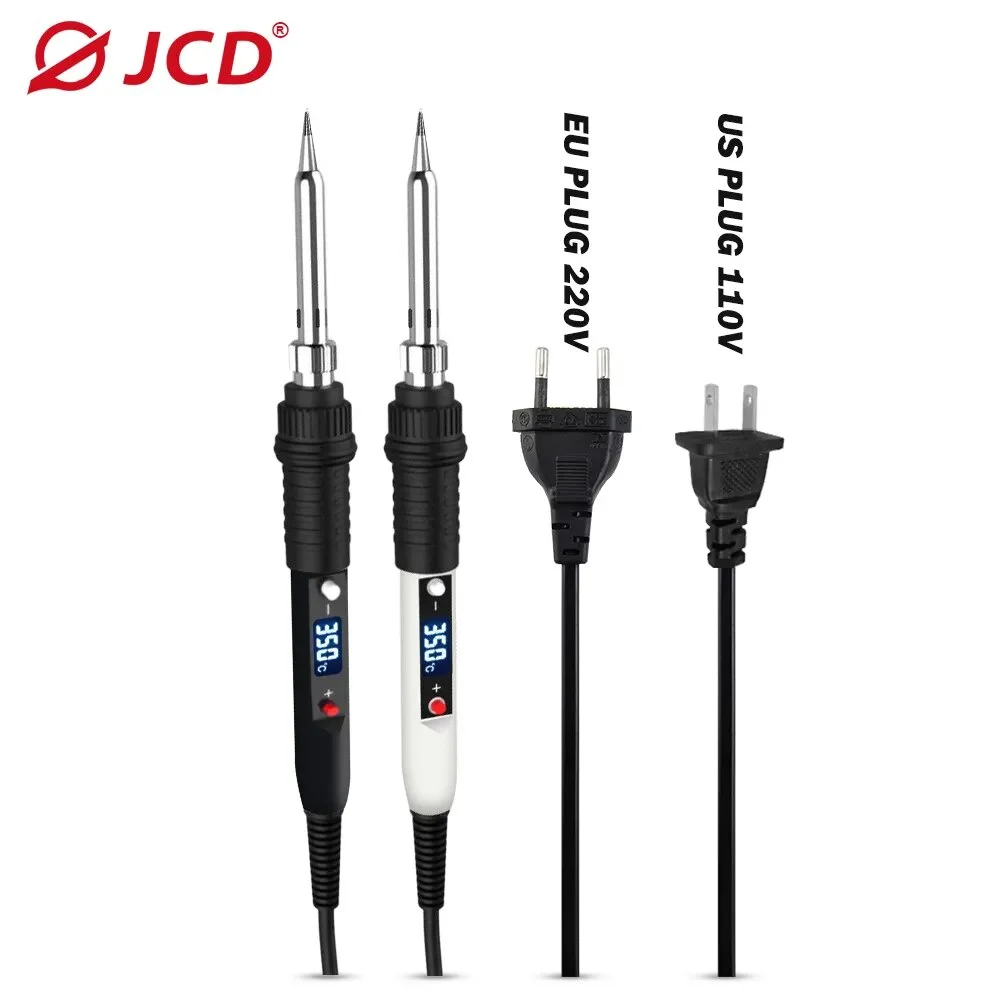 JCD 80W Soldering Iron Sponge Professional Tin Electric Bread Adjustable Temperature 110V 220V  Lead-free Welding  Repair Tools