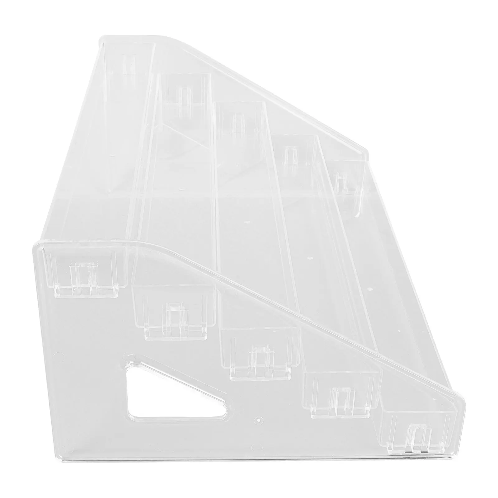 

1Pcs Transparent Nail Polish Organizer Acrylic Shelf Large Capacity Display Rack Lip Gloss Stand Desktop Storage