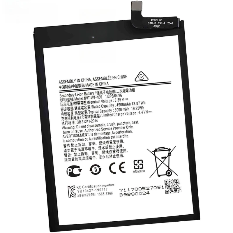 Brand New NVT-WT-N30 5000mAh High Quality Mobile Phone Replacement Battery For Samsung Galaxy N30 HS-SAM N30 +tools