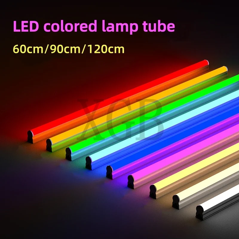 

10PCSLED colour Tube T5 Integrated Light 9W 14W 60cm 90cm LED Fluorescent Tube Wall Lamp Bulb Light Lampara Cold Warm White 220V