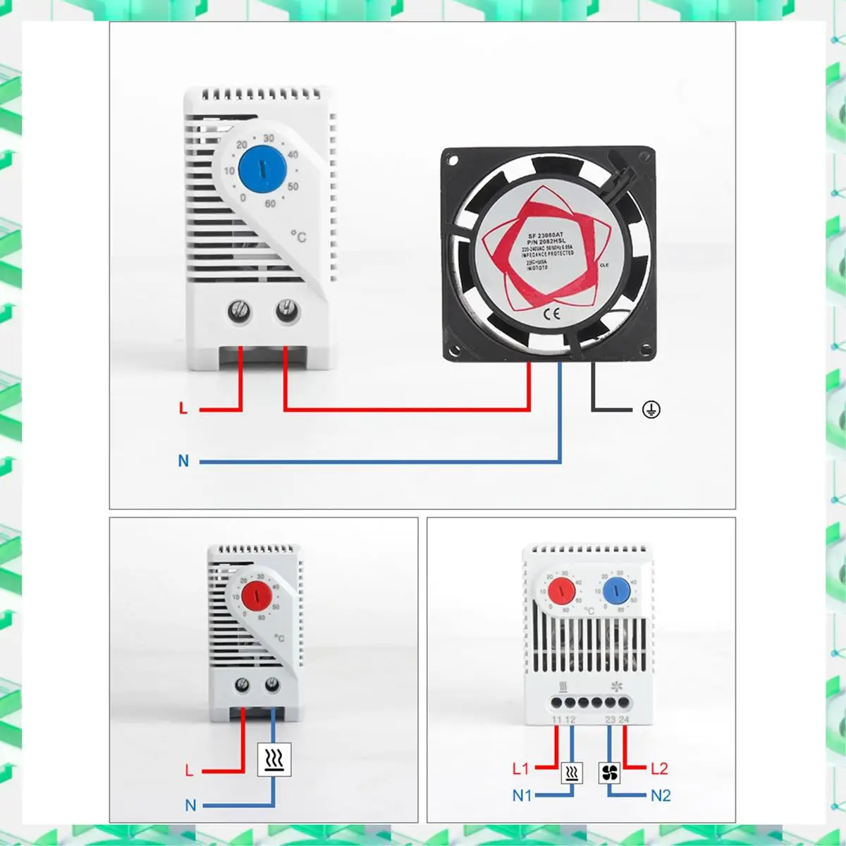 

3C Electron SINOTIMER шкаф мини-термостат компактный механический регулятор температуры, шкаф SINOTIMER мини-термостат Compac