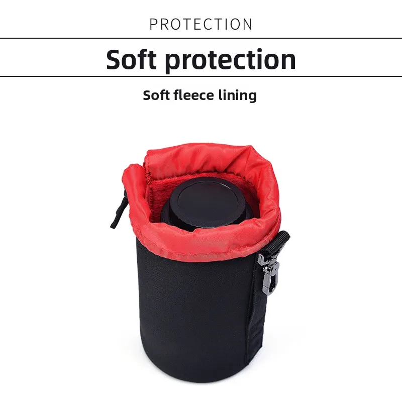 SLR camera lens bag, thickened lens cover, diving material, protection bag, universal barrel.