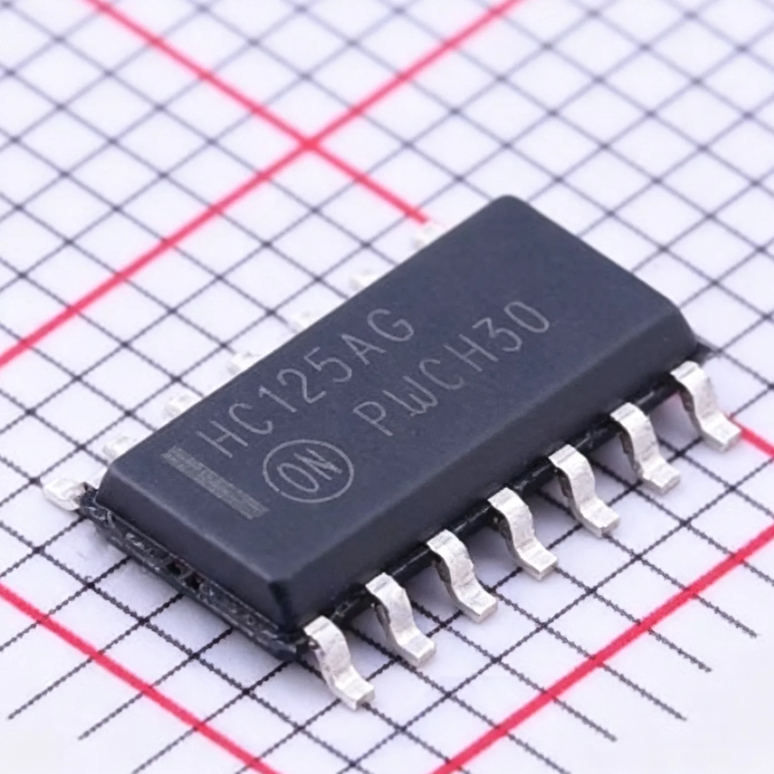 MC74HC125ADR2G MC74HC126ADR2G MM74HC126MX Marking HC125AG HC126AG SOIC-14 SOP-14 Original chip Quad 3-State Noninverting Buffers