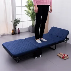 Portable Rollaway Bed Thickened Folding Sponge Bed Simple Escort Bed Mobile Single Nap Bed