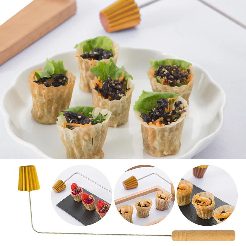 

32.5cm Malaysian Traditional Pie Tee Maker Top Hat Creative With Anti-slip Wood Handle Bakeware Gadgets Kitchen Supplies