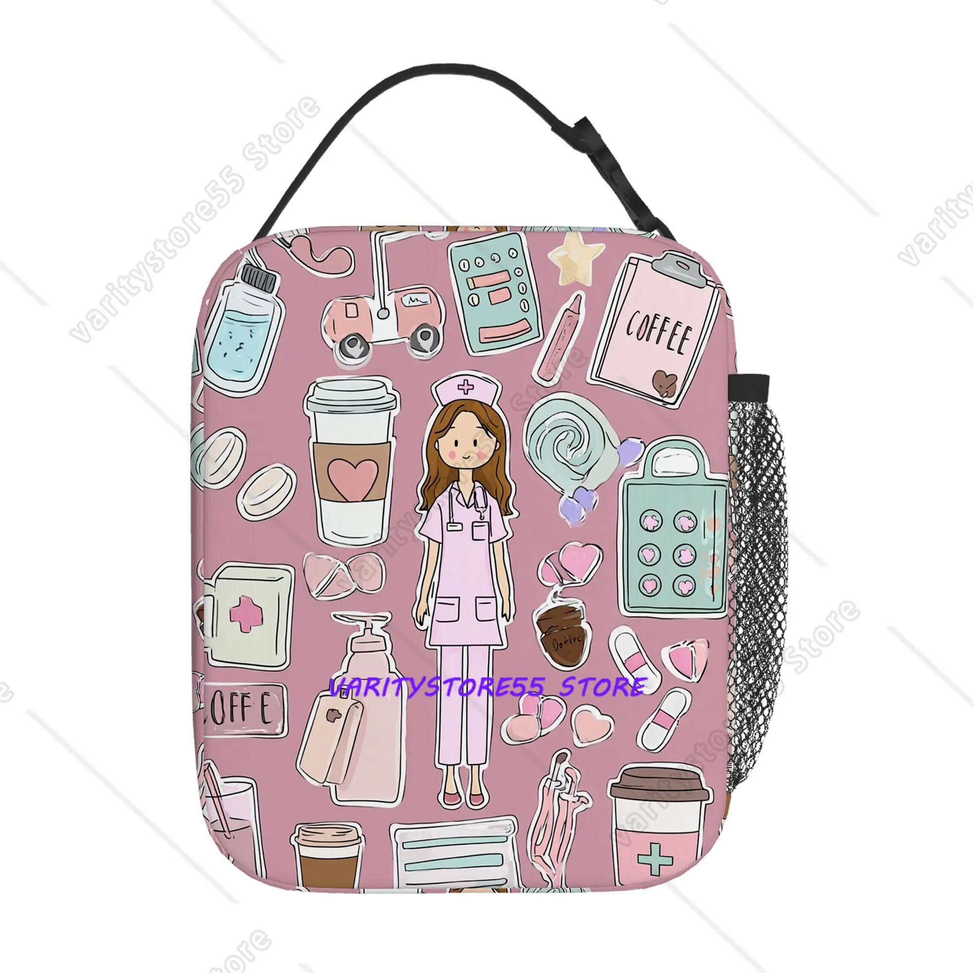 

Термосумка-холодильник Nurse Fun Medical для обедов, изолированная сумка для еды для женщин, детей, школьников, портативная сумка-тоут