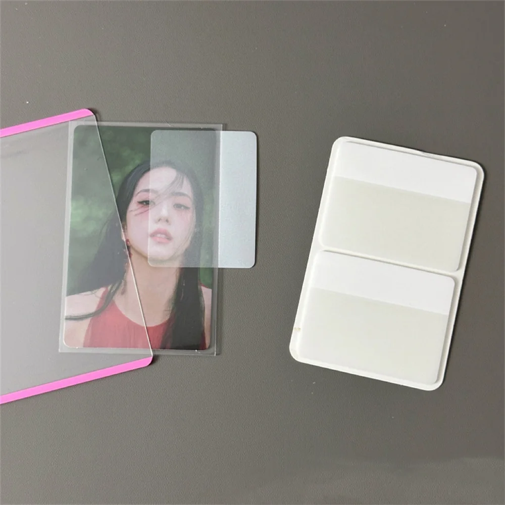 MINKYS Kpop Photocards Toploader Index Sticky Paper Planner Index Sticker List Handheld Memo Pad School Stationery Supplies