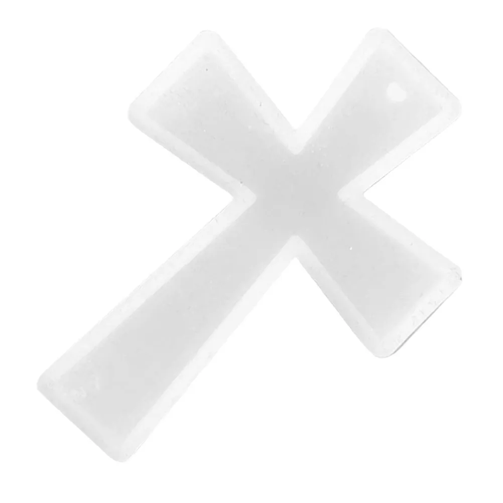 

Винтажная силиконовая форма для кулонов-крестов для поделок из эпоксидной смолы, гибкая, с гладкими краями, легко извлекается, для изготовления брелоков-крестов